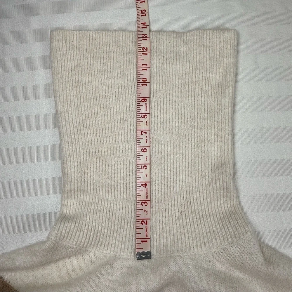 Silverflint Color Block Cowl Neck Tunic Sweater Medium Long Sleeve